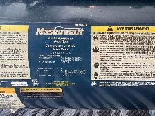 Mastercraft 8 gallon air compressor