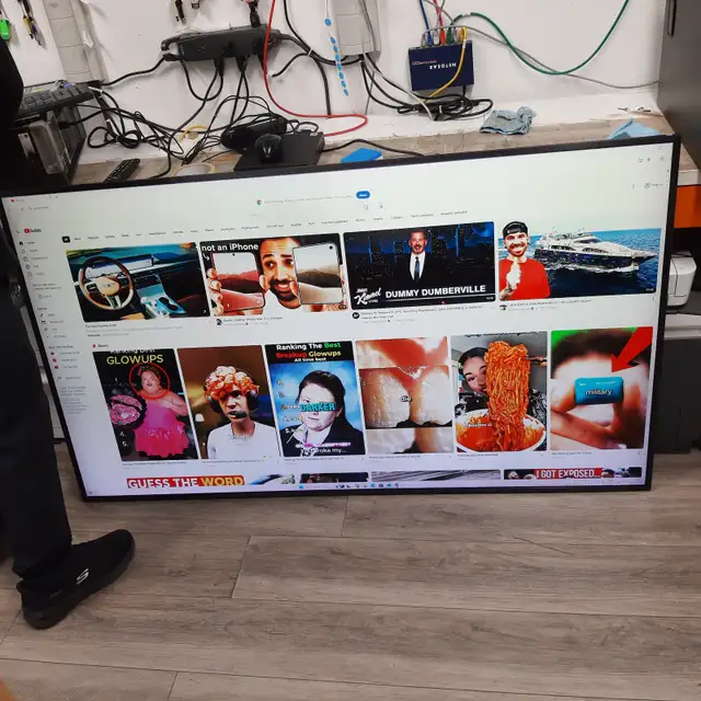 The Samsung QB43R 43' 4K UHD slim digital signage ($270)
