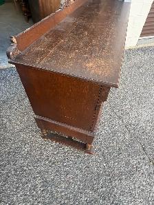 Free delivery Antique Oak Sideboard Buffet - Photo 5