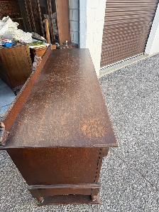 Free delivery Antique Oak Sideboard Buffet - Photo 6