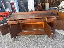 Free delivery Antique Oak Sideboard Buffet - Photo 7