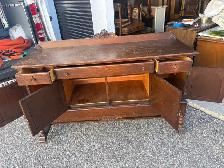 Free delivery Antique Oak Sideboard Buffet - Photo 10