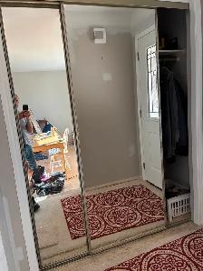 Free mirror bypass closet doors