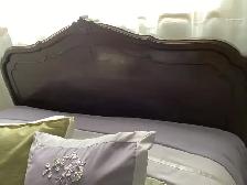 Antique Sleigh Double Bed & Dresser