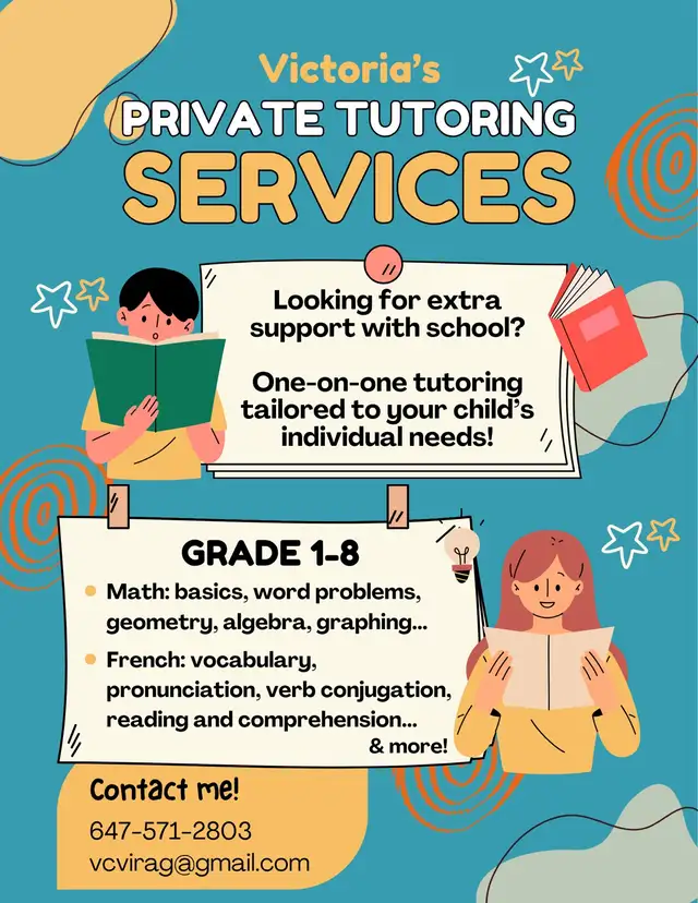 Math and French Tutoring