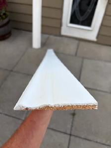 3/8 In. x 4-1/8 In. x 8 Ft. Primed baseboard