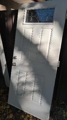 36' steel insulated door with window - Photo 2