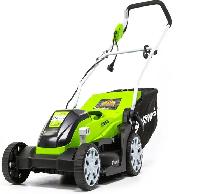 Greenworks Corded Electric Lawn Mower   Trimmer Combo