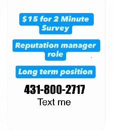 $15 for quick survey
