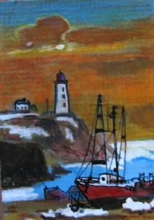 ACEO (3.5'x2.5') Original Acrylic Paintings - Photo 3