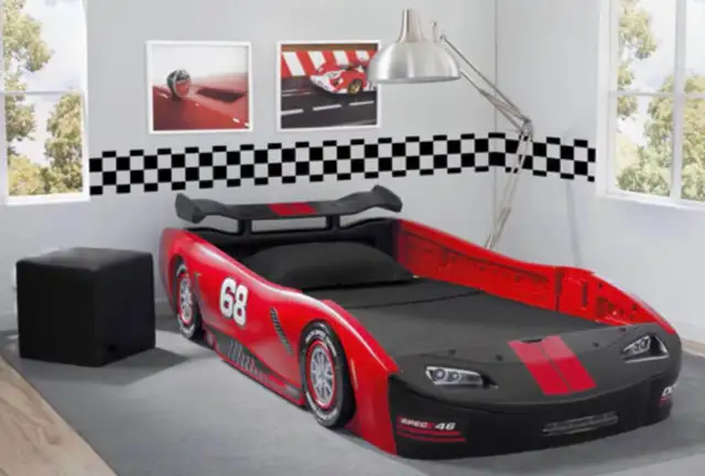 Delta Children Race Car Bed (original decals included)