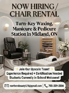 Turn-Key Manicure & Pedicure Station Available – Midland, ON
