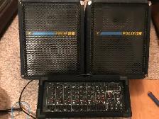 Yorkville MP8 300-Watt Mixer   2 12  Horn Spek's