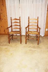 Chaises capitaines anciennes (1930) 25$ch  livrées si...