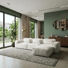 Brand New 118.4' Modular Boneless Sofa with Chaise Special $509 - Photo 2