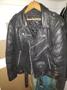 Vintage Harley Davidson Leather Biker Jacket - Size 42