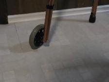 Brass Colored Adjustable Walker with 2 Front Wheels - Photo 5