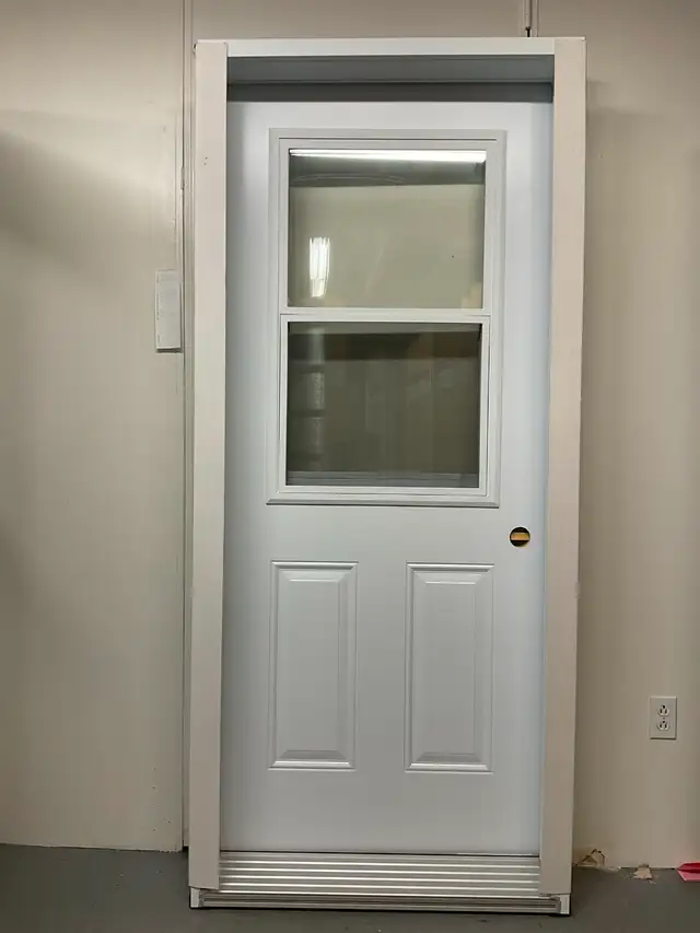 1314PA Porte d’acier 34″G Blanche Guillotine 23×37