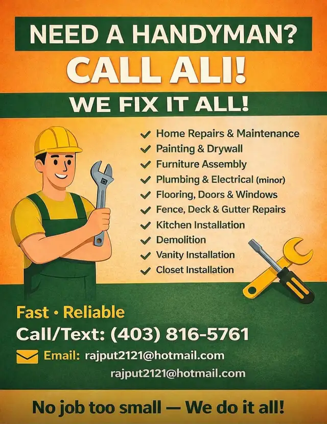 Trusted Calgary Handyman | Small & Large Home Projects