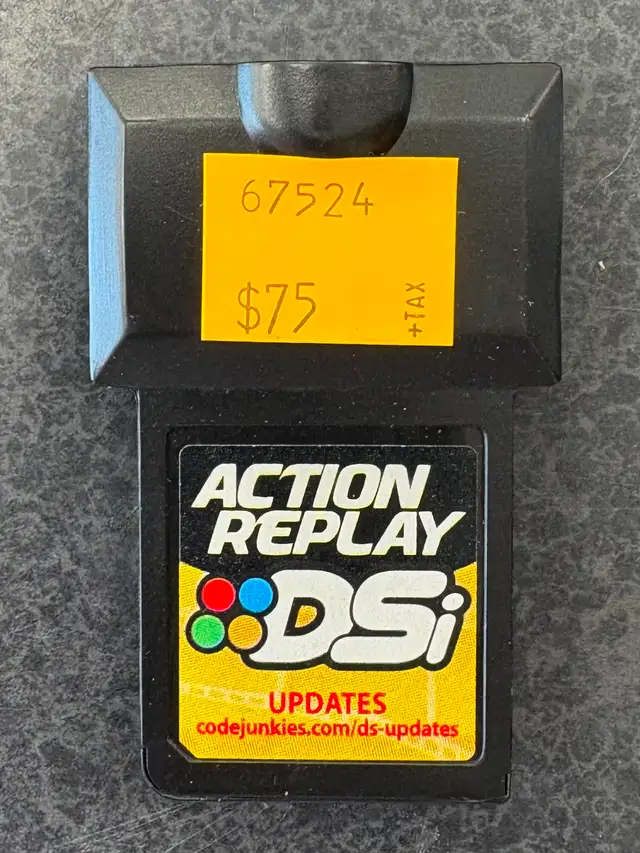 DSi Action Replay Updates Cartridge