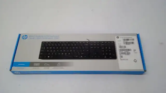 New HP 320K Desktop Wired USB Keyboard US - BLACK 9SR37AA#ABA 9S