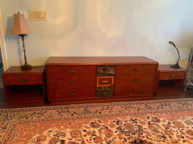 Bedroom drawers and dresser set - $250