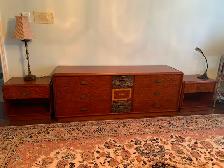 Bedroom drawers and dresser set - $250