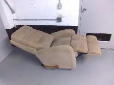 Free like new beige green adjustable recliner chair - Photo 2
