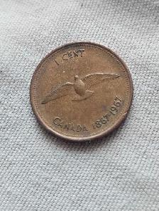 Canada 1967 Centennial 1 Cent Coin