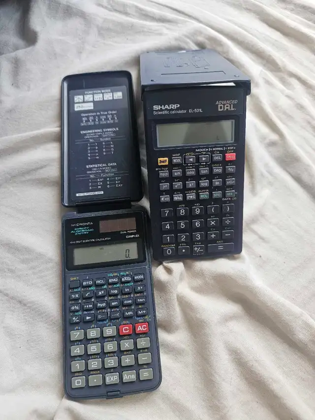 Sharp and Micronta Scientific Calculators