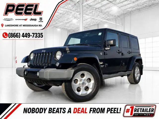 2014 Jeep Wrangler Sahara | Heated Leather | Dual Top | AS IS |
