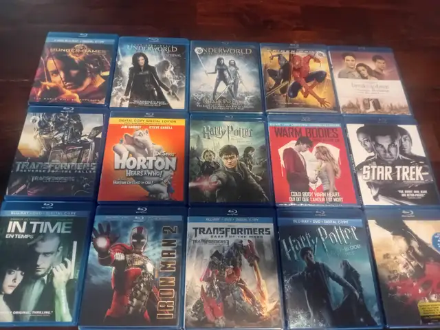 FILM BLU RAY 1 POUR 5$ ou 3 POUR 10$ AU CHOIX