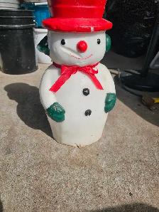 1980s Vintage Snowman Candle - Photo 3