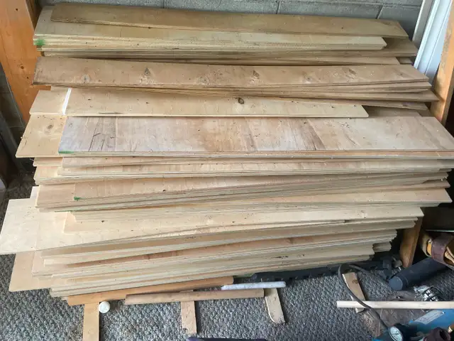 Free plywood pieces.