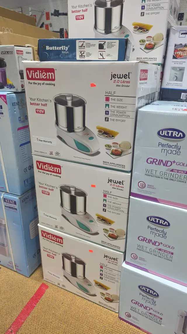 VIDIEM JEWEL 2.0 L WET GRINDER STAINLESS S DRUM, STONE ROLLERS