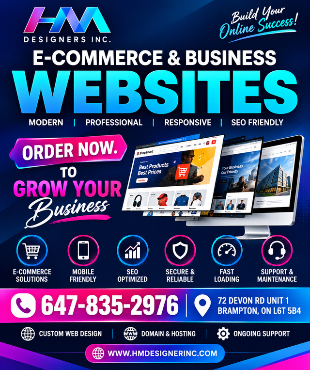 E-Commerce & Business Website Design | Mobile Friendly | SEO |