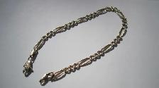 LOVELY ENGRAVED 10K GOLD BRACELET ITALY4.4 GRAMS 7.5 INCHES - Photo 7