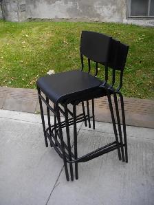 SET OF 3 STACKABLE CHAIRS