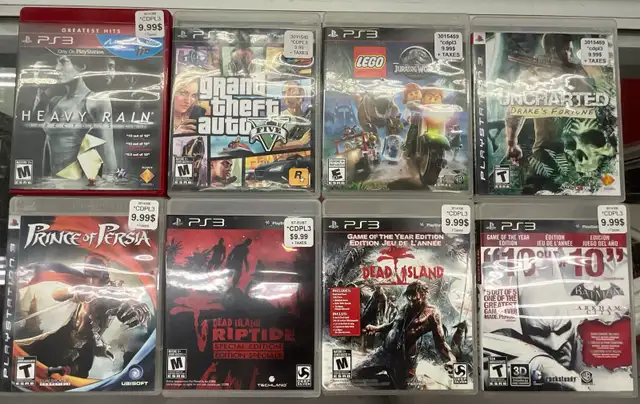 Variété de Jeux PlayStation 3