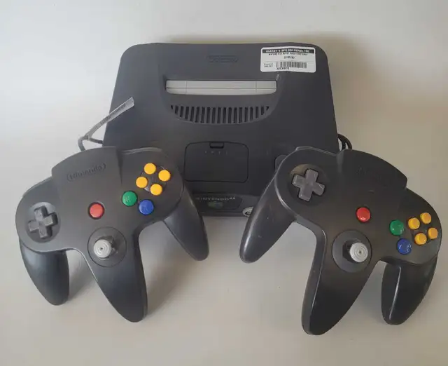 Nintendo 64 Console with Two Controllers (32539870)