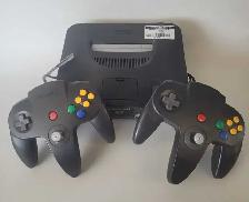 Nintendo 64 Console with Two Controllers (32539870)