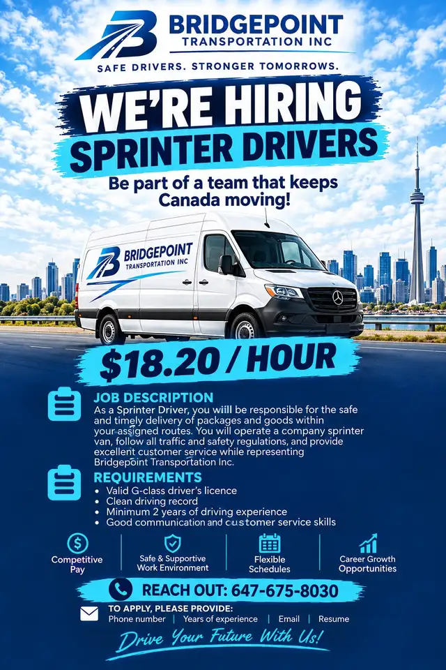 Bridgepoint Transportation Driver Opportunities