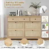 Brand New 7 Drawer Rattan Dresser Special Selling at $199 - Photo 6