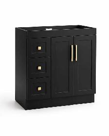 32' Solid Wood Bathroom Vanity | VINPOW Warehouse Sale - Photo 2