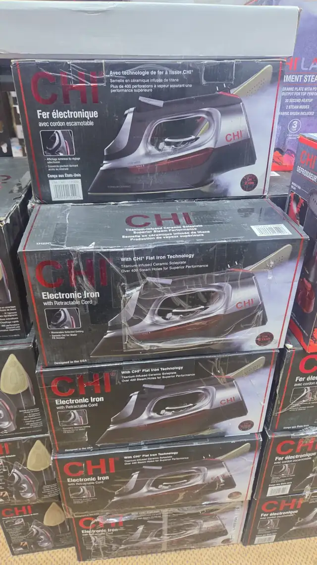 CHI Electronic Iron with Retractable Cord