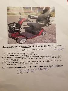 Quadriporteur / electric personal scooter