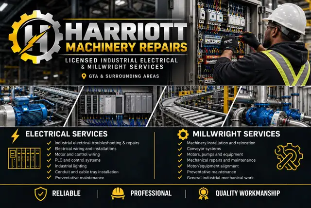 ⚡️ Industrial Electrician & ⚙️ Millwright Services
