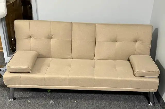 ADJUSTABLE BACK SOFA BED ON WAREHOUSE LIQUIDATION SALE ASSEMBLED