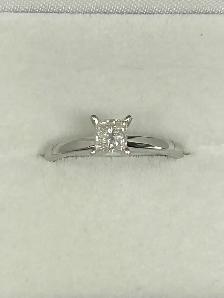 14k WG princess cut Diamond Ring - Photo 10