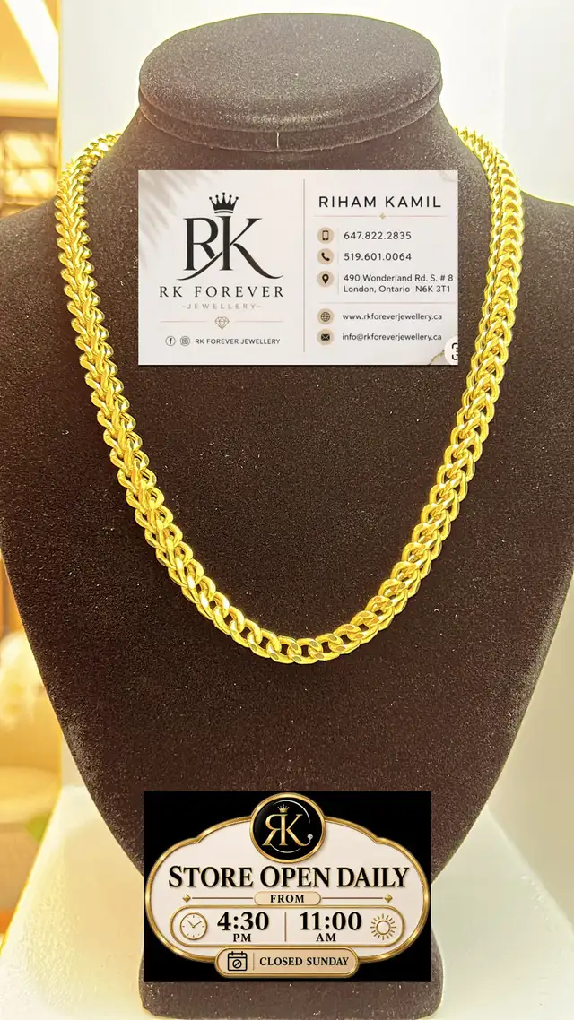 10K  yellow Gold Franco  Chain  # R 50